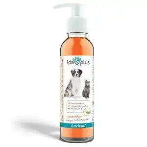 Lachsöl Katze Ida Plus, Premium Lachsöl, 200 ml Pumpflasche
