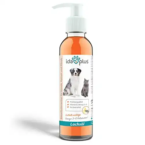 Lachsöl Katze Ida Plus, Premium Lachsöl, 200 ml Pumpflasche