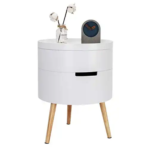 Die beste Nachttisch Holz WOLTU Beistelltisch TS50ws-1, mit Stauraum 2026 Test Bestseller Nachttisch Holz WOLTU Beistelltisch TS50ws-1, mit Stauraum