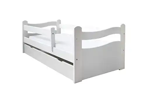 Kinderbett KATIDO Jugendbett 140×70 oder 160×80 Massivholz