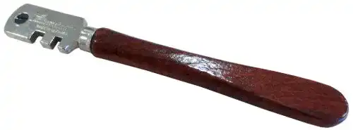 Glasschneider Silberschnitt – mit 6 Stahlrädchen lackiertes Holzheft
