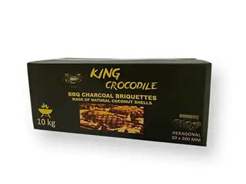 Kokosnuss-Grillkohle CROCS COCO King Crocodile, wenig Asche