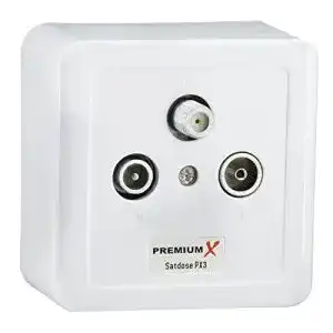 Antennendose PremiumX PX3 3-Fach Aufputz Unterputz