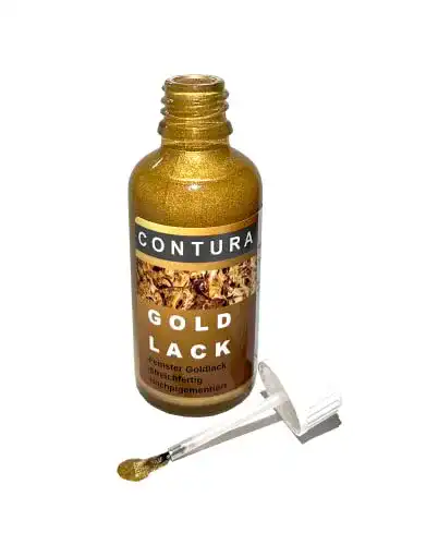 Goldlack Contura Gold Farbe Pinsel Lackstift Bilderrahmen Möbel