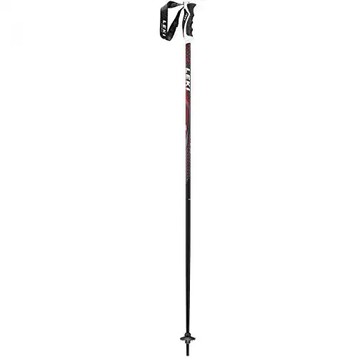 Skistöcke LEKI Alpex Ultimate , Schwarz/Anthrazit/Weiß/Rot, 110 cm