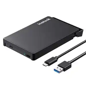 Festplattengehäuse (2,5 Zoll) Inateck, USB C 3.2 Gen 2 auf SATA 3