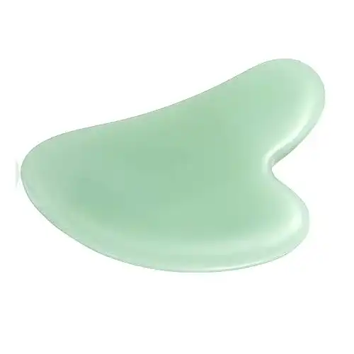 Gua Sha DEEINN Gesichtsbehandlung, Jadestein, herzförmiges Brett