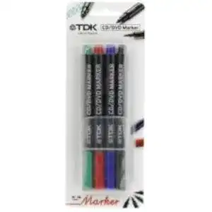 CD-Marker TDK CD/DVD Marker Stifte 4er Pack
