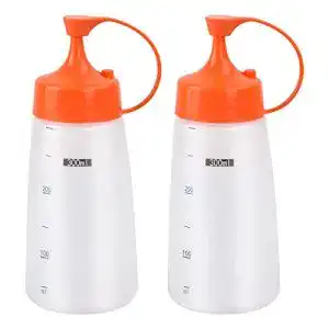 Quetschflasche smatime 2 Stück Squeeze Flasche mit Kappe 300ml