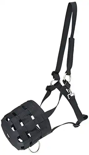 Fressbremse Pferd Kerbl Fressbremse Maulkorb, inkl. Halfter Cob