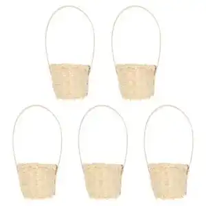 Spankorb Happyyami 5pcs Rattan Korb Henkel Geschenkkorb
