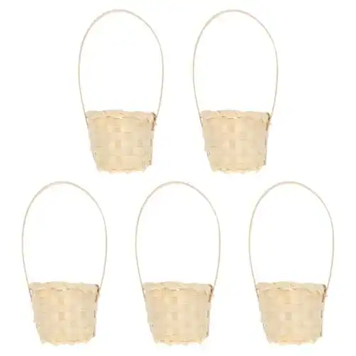Spankorb Happyyami 5pcs Rattan Korb Henkel Geschenkkorb