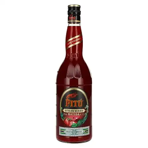 Erdbeerlikör Pitú Pitu Batida mit der Geschmackssorte Erdbeere