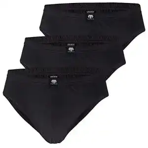 Sportslip Herren Ceceba Herren Sport 3er Pack Slip, Schwarz