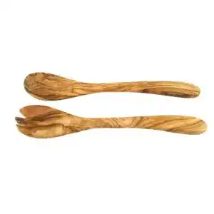 Salatbesteck D.O.M. aus Olivenholz 30 cm