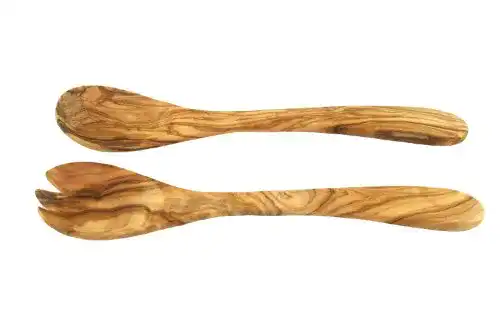Salatbesteck D.O.M. aus Olivenholz 30 cm