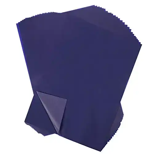 Blaupapier Gitua 100 Blatt Kohlepapier, A4 Blau Pauspapier