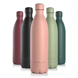 Isolierflasche-1-Liter LARS NYSØM Trinkflasche Edelstahl 1000ml
