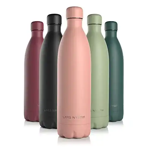 Isolierflasche-1-Liter LARS NYSØM Trinkflasche Edelstahl 1000ml