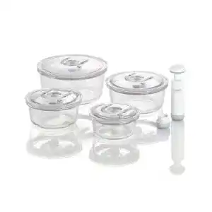 Vakuumbehälter Caso VacuBoxx R-Set, rund, 4 hochwertige