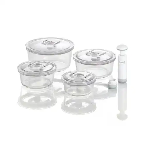 Vakuumbehälter Caso VacuBoxx R-Set, rund, 4 hochwertige