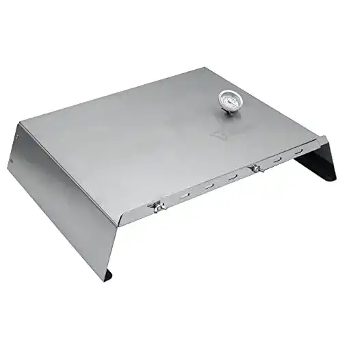 Pizzaaufsatz Gasgrill BBQ-Toro verstellbarer Edelstahl Pizzaaufsatz