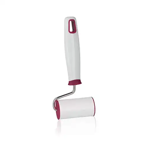 Teigroller klein Metaltex Nudelholz, 19 cm, Einzelgriff, Weiß
