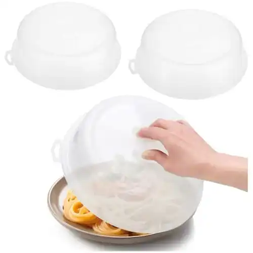 Mikrowellendeckel com-four ® 3x Mikrowellenabdeckhaube