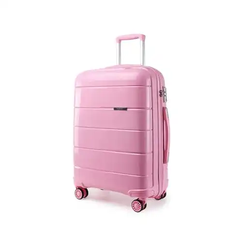 Kono-Koffer KONO Koffer Mittelgroß 4 Rollen Leicht Hartschale