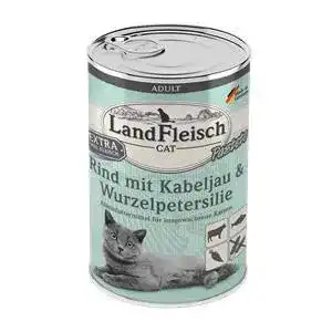 Landfleisch-Katzenfutter Landfleisch Cat Pastete Rind+Kabeljau