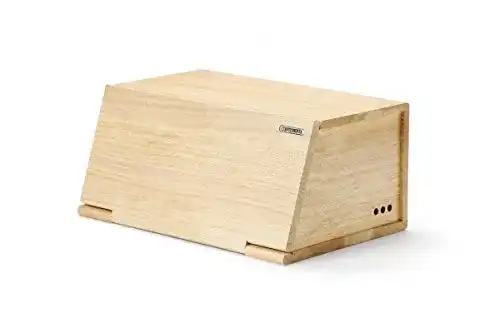 Brotkasten (Holz) Continenta Brotkasten aus Gummibaumholz