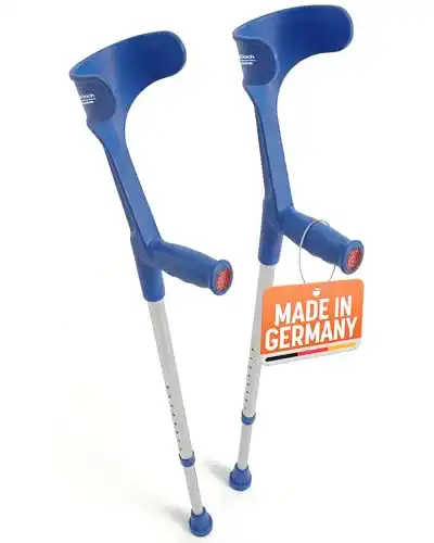 Krücken Dr. Paul Koch GmbH Paar (blau), Gehhilfen, (76-96 cm)