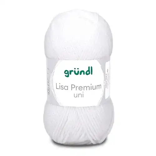 Gründl Wolle Gründl Lisa Premium Uni Strick- & Häkelgarn weich