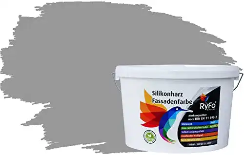 Silikonharzfarbe RyFo Colors, Lotuseffekt Trend Elefantengrau 10l