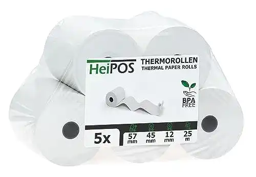 Kassenrolle HeiGroup – HeiPOS 5x Thermorollen BPA frei