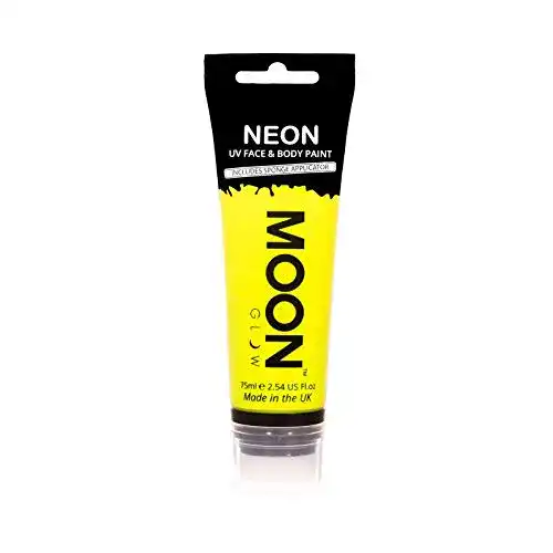 Bodypainting-Farbe Moon Glow Große 75ml Intensiv Gelb