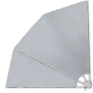 Balkonfächer vidaXL Grau 210x210cm Balkonsichtschutz