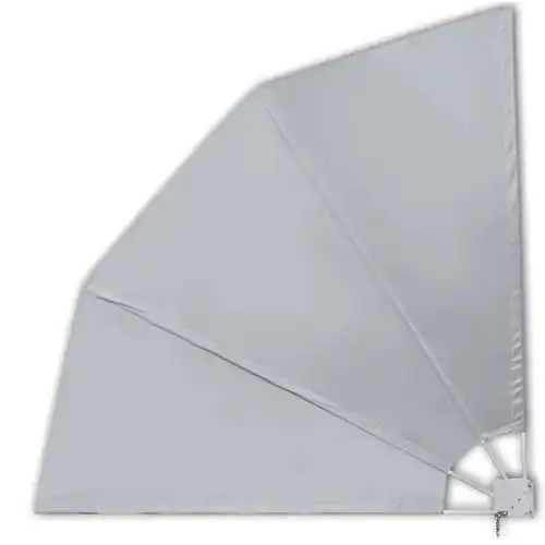 Balkonfächer vidaXL Grau 210x210cm Balkonsichtschutz