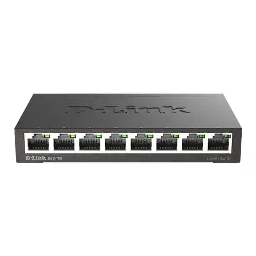 8-Port-Switch D-Link DGS-108 8-Port Layer2 Gigabit Switch