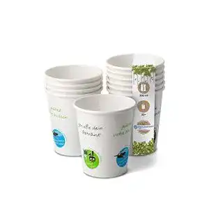 Coffee-to-go-Becher aus Pappe BIOZOYG Bio Einwegbecher, 50 St.