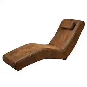 Relaxliege MASSIVMOEBEL24.DE Spleen, aus Polyester, Lederlook