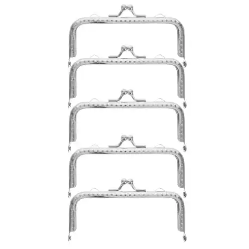Taschenbügel Supvox 5 stücke Rahmen Handtasche, silber