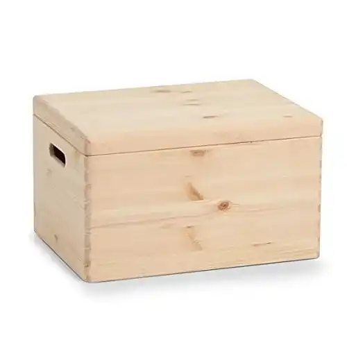 Holzkiste mit Deckel ZELLER PRESENT SCHÖNER LEBEN.