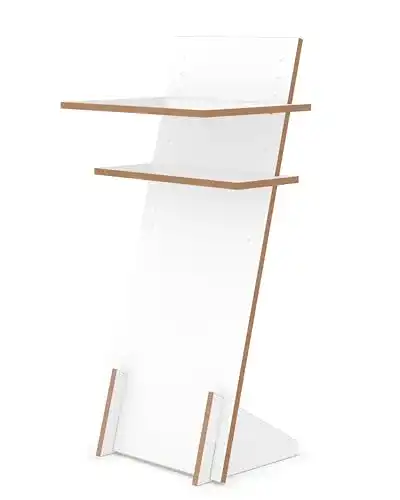 Stehpult Tojo Pult, höhenverstellbar, 120 cm x 50 cm, Weiß