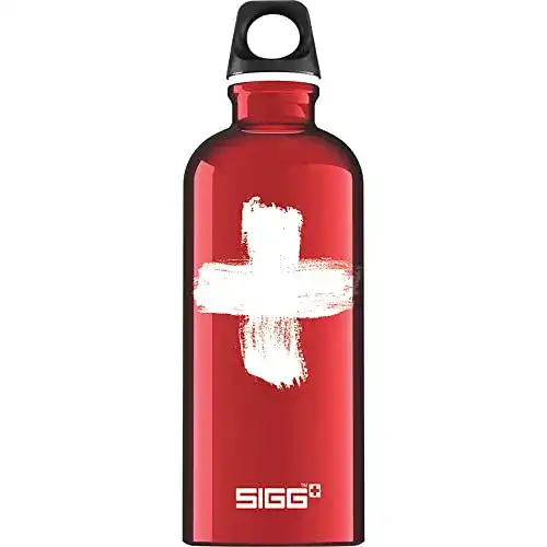 Alu-Trinkflasche SIGG Swiss Red Trinkflasche (0.6 L), schadstofffrei
