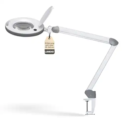 Lupenleuchte Lumeno dimmbare LED Serie 851X mit großer 152mm