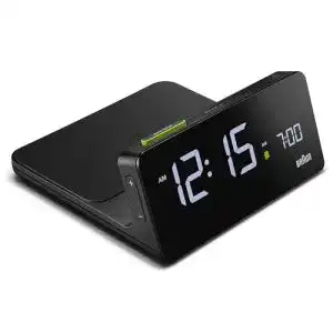 Wecker mit Ladestation Braun Digital mit VA-LCD-Display, 10 W
