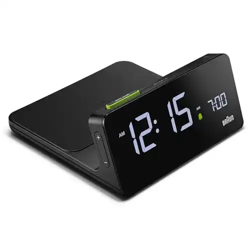 Wecker mit Ladestation Braun Digital mit VA-LCD-Display, 10 W
