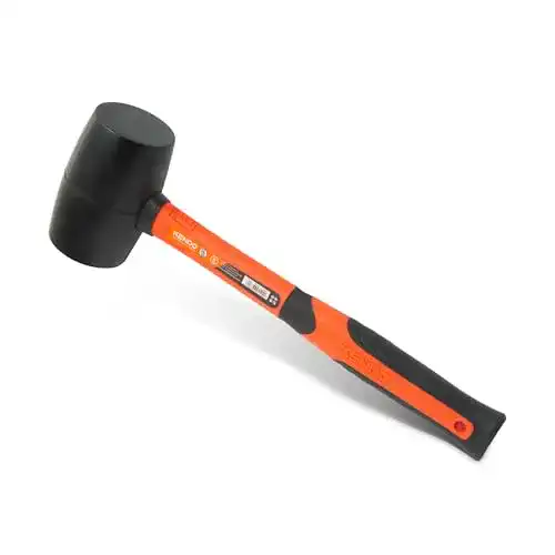 Gummihammer Kendo – schwarz – 450 g – ergonomisch Soft-Grip
