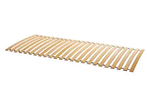 Rollrost (90×200) Naturamio, 24 massiven Birkenholz-Federleisten